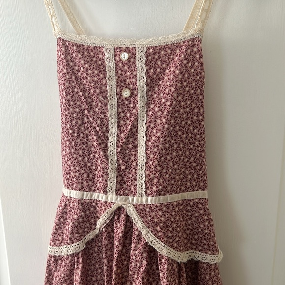 Renaissance Fairy Sleeveless Country Vintage Dress - Picture 2 of 8